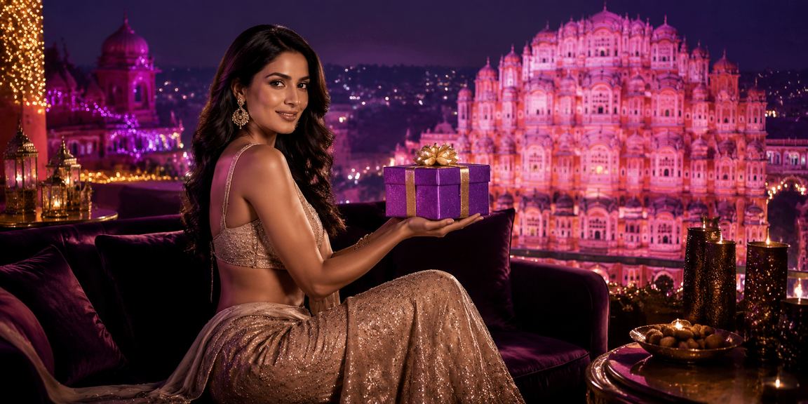 Lottery player in Jaipur near historic Hawa Mahal engaging with cricket betting and lottery