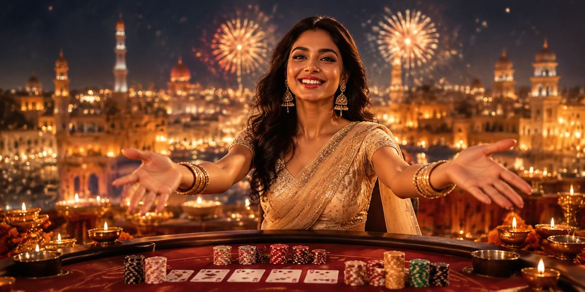 Festive casino atmosphere in Lucknow city